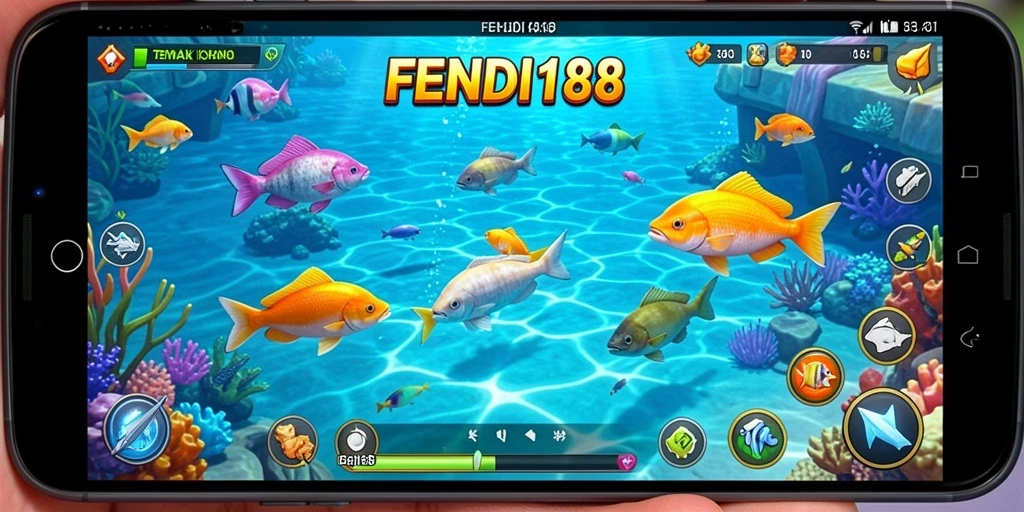 Tangkapan layar menampilkan aksi intens dalam gameplay Tembak Ikan.
