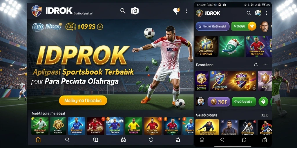 Tampilan gameplay Sportsbook yang memikat di aplikasi IDROK.