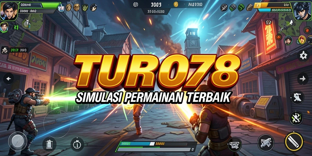Tangkapan layar utama TURBO78 menampilkan elemen gameplay Simulation yang mendebarkan.