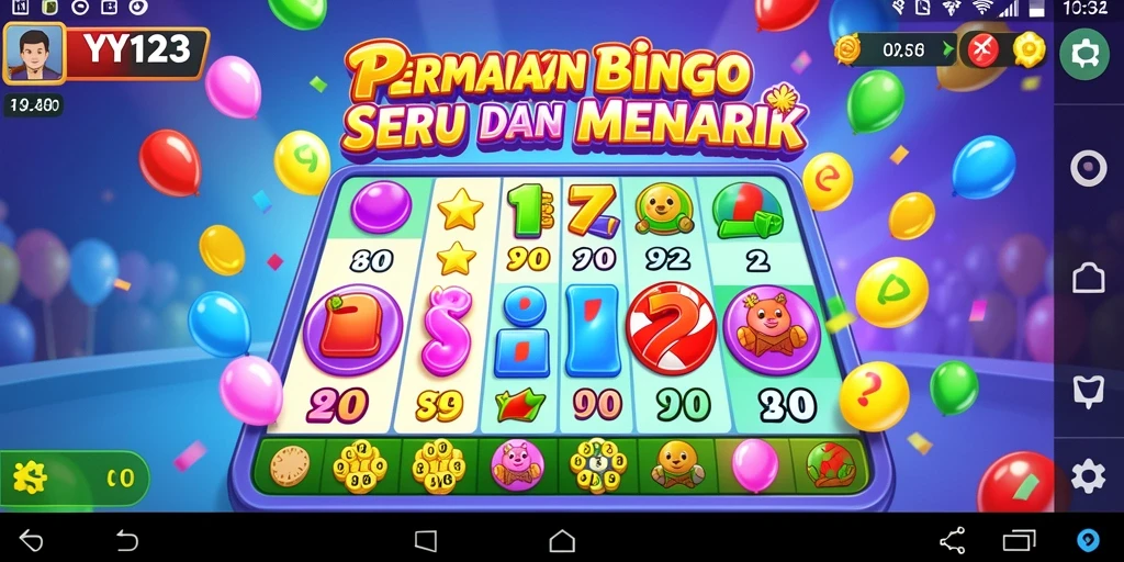Screenshot permainan Bingo yang seru dan interaktif.